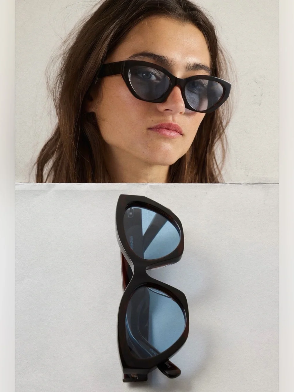 Free people Linda cat eye polarized sunglasses